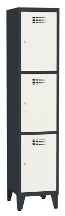 Šatní skříň kovová Sus 413 W šířka 400 mm - 7