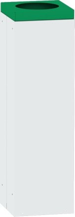 Hranatý odpadkový koš s odnímacím víkem 2821 - 4