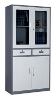 Skříň se skleněnými a plnými dveřmi HDW-S-B24