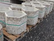 Betonové šestihranné květníky (2 modely)