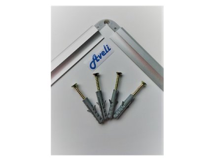 Jednodílná magnetická tabule hliníkový rám 30x40 cm - 5