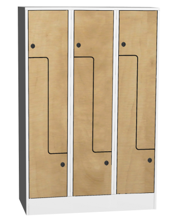 Šatní skříňka s lamino dveřmi typ SZS 43AL - 2