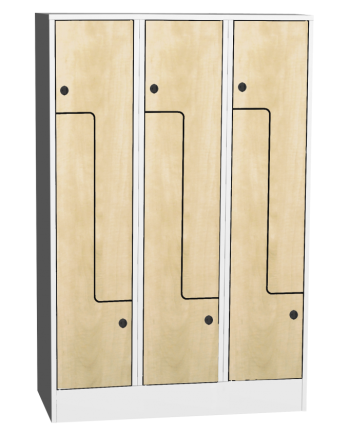 Šatní skříňka s lamino dveřmi typ SZS 43AL