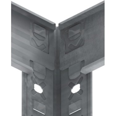 Kovona Bezšroubový regál 150 kg s lamino policemi typ N285P1 RAL 7035 - 1