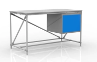 Dílenský stůl s kontejnerem šíře 1500 mm, 240405311