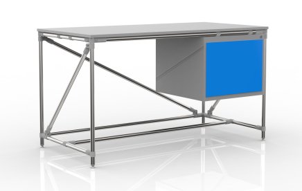 Dílenský stůl s kontejnerem šíře 1500 mm, 240405311 - 4