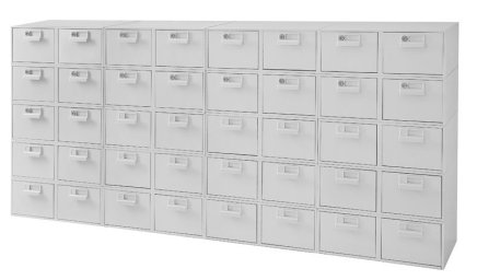 Lístkovnice kovová Bisley FCB24 - 7