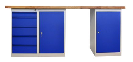 Dílenský stůl s podstavným kontejnerem CE20_5DD