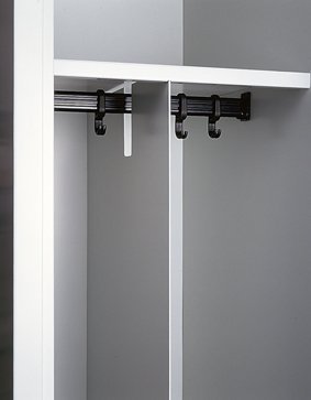 Mezistěna pro oddělení čistých a špinavých oděvů pevná