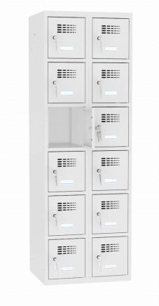 Šatní skříň dělená MSus 326 W šířka 600 mm - 2