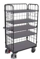 Policový vozík se třemi drátěnými výplněmi sw-800.305/AG