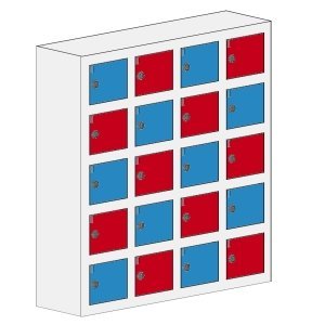 Skříň pro ukládání mobilních telefonů WSS 20 - 6