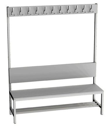 Šatnová lavice LAV 15V - šířka 1500 mm