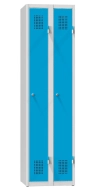 Kovová šatní skříňka dvoudveřová XS82-18 RAL 7035/5012