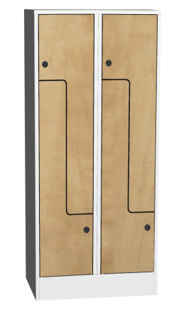 Šatní skříňka s lamino dveřmi typ SZS 42AL - 2