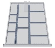 Kovové dělení zásuvek 117A