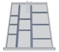 Kovové dělení zásuvek 117A