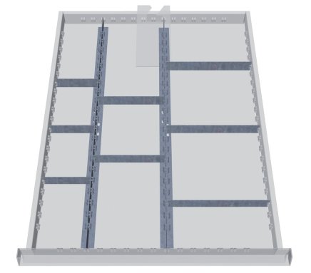 Kovové dělení zásuvek 117A