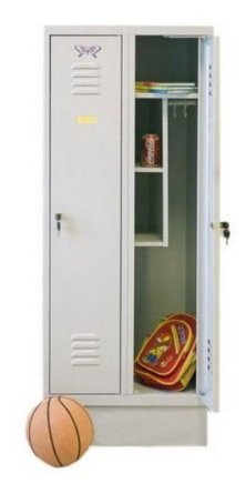 Šatní skříň kovová se sníženou výškou MSum 420S šířka 800 mm