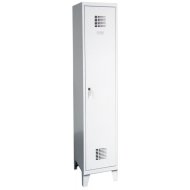 Šatní skříň kovová na nohách Sum 411 W šířka 400 mm