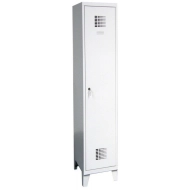 Šatní skříň kovová na nohách Sum 411 W šířka 400 mm