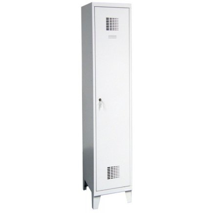 Šatní skříň kovová na nohách Sum 411 W šířka 400 mm