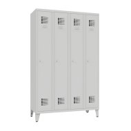 Šatní skříň kovová na nohách Sum 341 W šířka 1200 mm