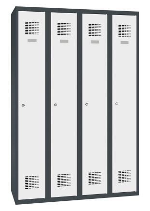 Šatní skříň kovová Sum 340 W šířka 1200 mm
