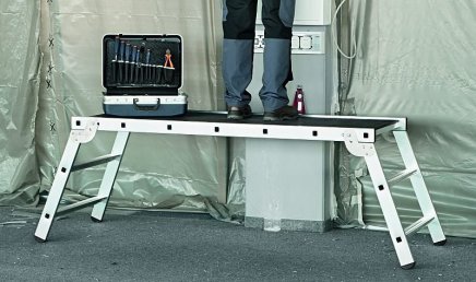 Sklopná pracovní plošina - protiskluzový povrch R13 - 2