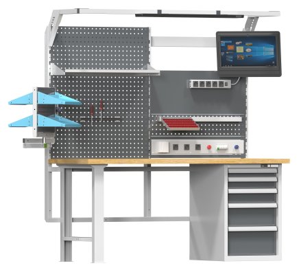 Sloupková nástavba KOMBI - šířka 2500 mm - 2