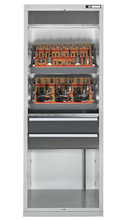 Skříň pro NC nástroje s křídlovými dveřmi - 3