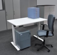 Kancelářský stůl s kontejnerem a židlí EO20_HDT_Matrix