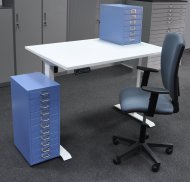 Kancelářský stůl s úložným prostorem a židlí EO18_HDK_Matrix