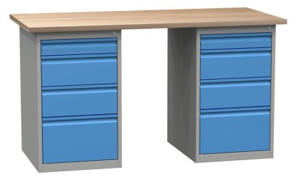 Dílenský stůl s podstavným kontejnerem SD41234