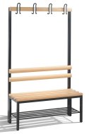 Šatnová lavice s botníkem CP 8050-110 - šířka 1000 mm