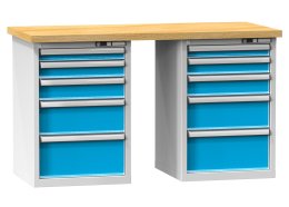 Dílenské stoly série O, šířka 1500, hloubka 700 nebo 800, výška 880 nebo 890 mm (6 modelů)