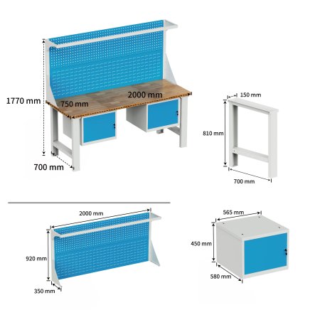 Dílenský pracovní stůl EN_202D_FP - 7