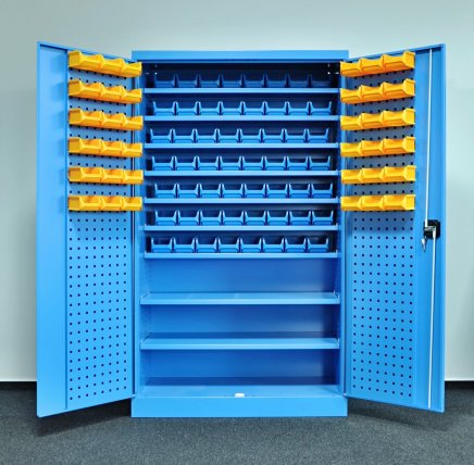 Dílenská skříň Kovos s plastovými boxy SPZ_11_0003_C_VAR_2