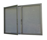 Dvoukřídlá jednostranná vitrína HD60 - 18 x A4