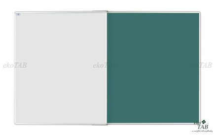 Dvoudílná tabule pro popis fixem i křídou - PIVOT KB+KZ  (4 modely) - 2