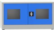 Spisová skříň kovová s prosklenými dveřmi plexisklem - nástavec C2971H2