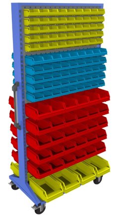 Pojízdné oboustranné panely s vybavením velké (6 modelů)