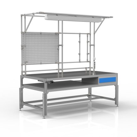 Mechanicky výškově nastavitelný stůl na svařování