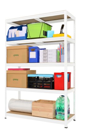 Bezšroubový policový regál Futur 200 1800x1200x450mm bílá