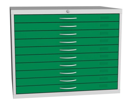 Výkresová skříň - na mapy a výkresy formátu A1 typ VKS A1B - 9