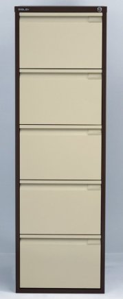 Kartotéka pětizásuvková Bisley BS5E/A4+FLS - set s dělícími příčkami - 4