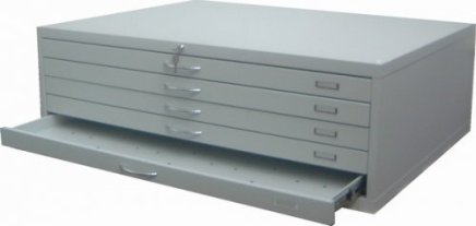 Mapová skříň - na mapy a výkresy formátu A0 typ VKS A0A - 4