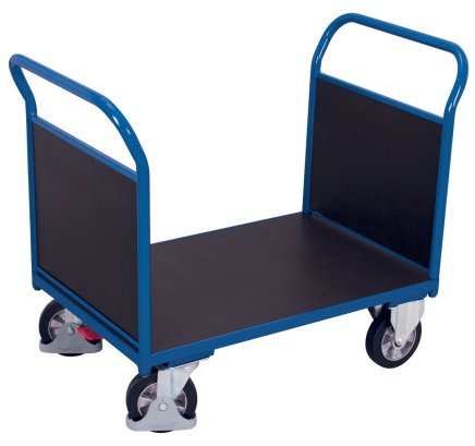 Plošinový vozík s dvěma bočnicemi s nosností 1000 kg sw-800.212 - 2