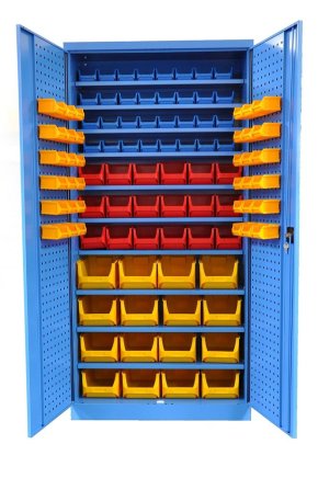 Dílenská skříň Kovos s plastovými boxy SPZ_11_0002_C_VAR_3