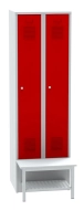 Šatní skříň s předsazenou lavicí s roštem SALP32_B